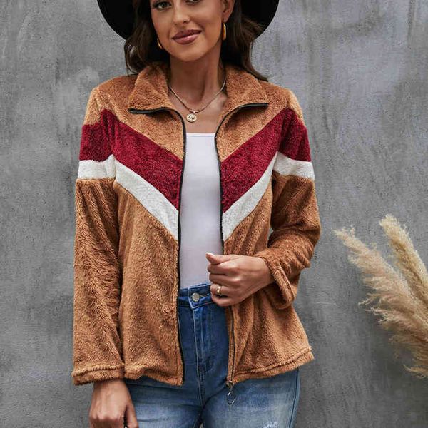 hoodies 2021 autumn winter women's plush sweater zipper cardigan contrast tweed coat, Black
hoodies 2021 autumn winter women's plush sweater zipper cardigan contrast tweed coat, Black