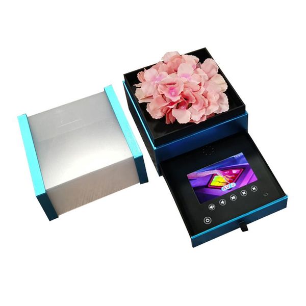 custom production blank acrylic 7inch screen lcd video flower box blue greeting card watching player for gifts and advertising gift wrap
custom production blank acrylic 7inch screen lcd video flower box blue greeting card watching player for gifts and advertising gift wrap