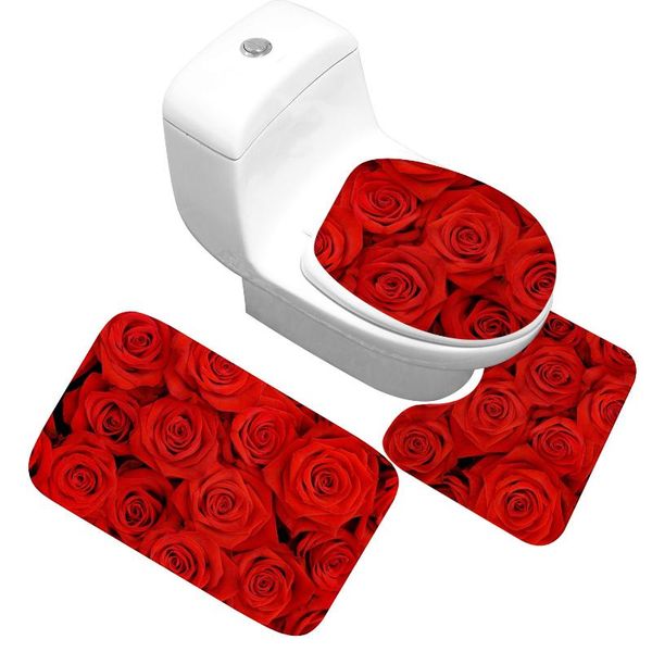 bath mats 3 pieces/set rose bathroom mat soft flannel toilet non-slip absorbent rug set carpet for
bath mats 3 pieces/set rose bathroom mat soft flannel toilet non-slip absorbent rug set carpet for