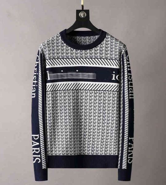 men's sweaters knitted round neck fashion knit jacket women's casual embroidered all s outdoor otax, White;black