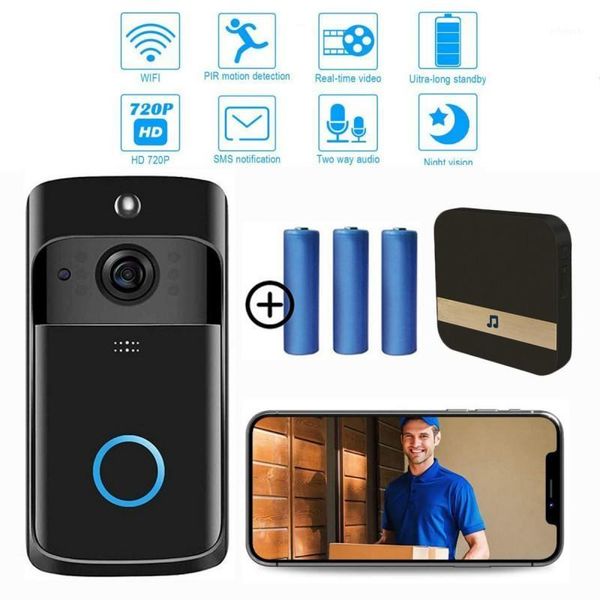 eshowee wireless doorbell camera waterproof wifi security cam with chime two-way talk pir motion detection night vision1
eshowee wireless doorbell camera waterproof wifi security cam with chime two-way talk pir motion detection night vision1