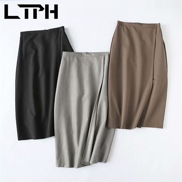 ltph office lady korean package hip skirt solid formal wear high waist elegant side split straight women skirts spring 210423, Black;gray
ltph office lady korean package hip skirt solid formal wear high waist elegant side split straight women skirts spring 210423, Black;gray