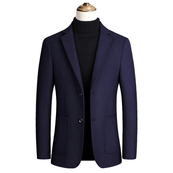 men's wool & blends men jackets 2021 autumn for woolen jacket solid color single button mens coats, Black
men's wool & blends men jackets 2021 autumn for woolen jacket solid color single button mens coats, Black
