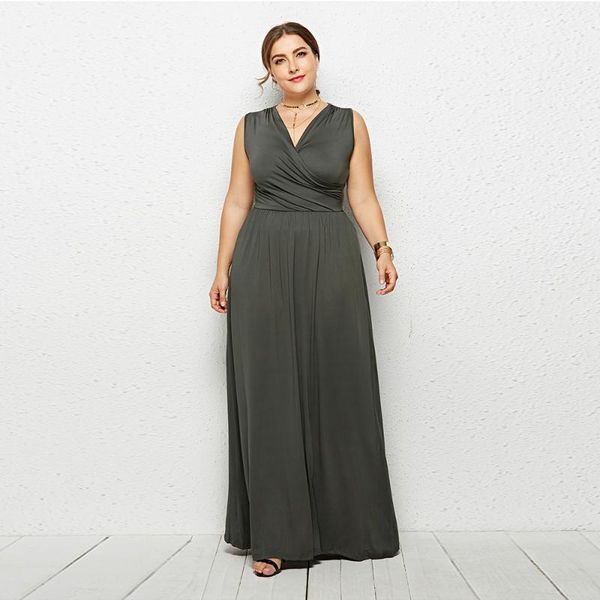 plus size dresses big elegant maxi women dress fashion sleeveless summer clothing vintage v-neck evening gown female brief vestidos, Black
plus size dresses big elegant maxi women dress fashion sleeveless summer clothing vintage v-neck evening gown female brief vestidos, Black