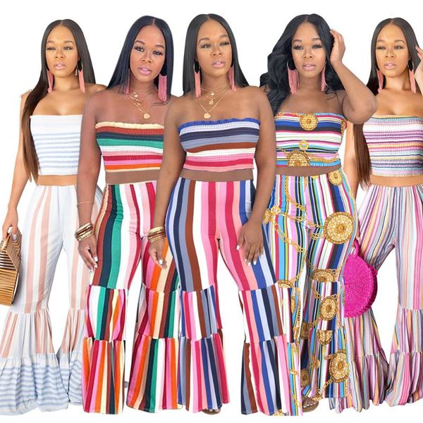 lemon gina 2021 summer strapless sleeveless & flare pants suit fashion casual sporting two piece set l026 women's tracksuits, Gray
lemon gina 2021 summer strapless sleeveless & flare pants suit fashion casual sporting two piece set l026 women's tracksuits, Gray