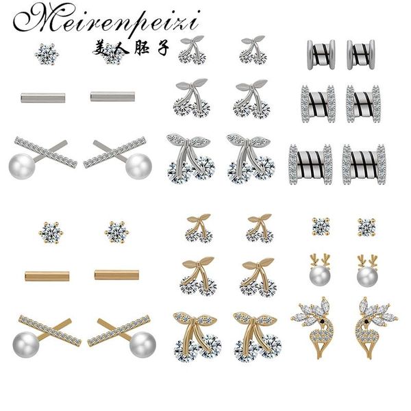 stud meirenpeizi 3 pairs/set earrings mixed styles rhinestone sun flower geometric set for women girls jewelry, Golden;silver
stud meirenpeizi 3 pairs/set earrings mixed styles rhinestone sun flower geometric set for women girls jewelry, Golden;silver