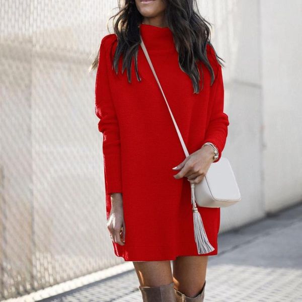 casual dresses sweater dress solid color knitted autumn winter round neck long mini soft, sleeve women, Black;gray
casual dresses sweater dress solid color knitted autumn winter round neck long mini soft, sleeve women, Black;gray