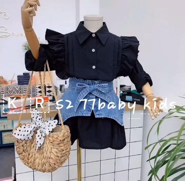 girl's dresses children's clothing spring 2021 girls foreign style denim waist shirt dress lace long sleeve, Red;yellow
girl's dresses children's clothing spring 2021 girls foreign style denim waist shirt dress lace long sleeve, Red;yellow