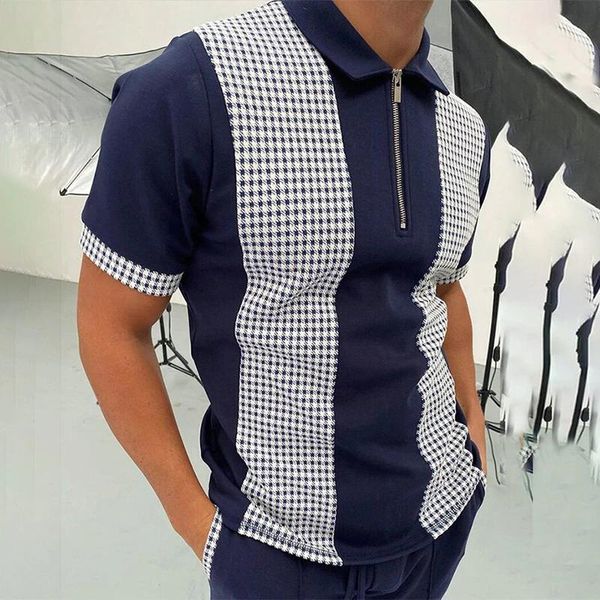 men's polos 2021 black and white geometric printed shirts for men short sleeve casual turn-down collar zipper summer harajuku, White;black
men's polos 2021 black and white geometric printed shirts for men short sleeve casual turn-down collar zipper summer harajuku, White;black
