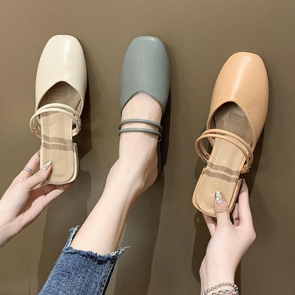 female shoes womens slippers outdoor slides fashion cover toe med 2021 soft luxury summer rubber rome pu hoof heels, Black
female shoes womens slippers outdoor slides fashion cover toe med 2021 soft luxury summer rubber rome pu hoof heels, Black