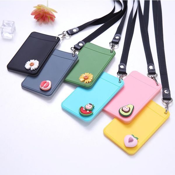 card holders women lanyard silica gel holder student fashion silicone id cards pass cover cute flower candy color soft shell bag, Brown;gray
card holders women lanyard silica gel holder student fashion silicone id cards pass cover cute flower candy color soft shell bag, Brown;gray
