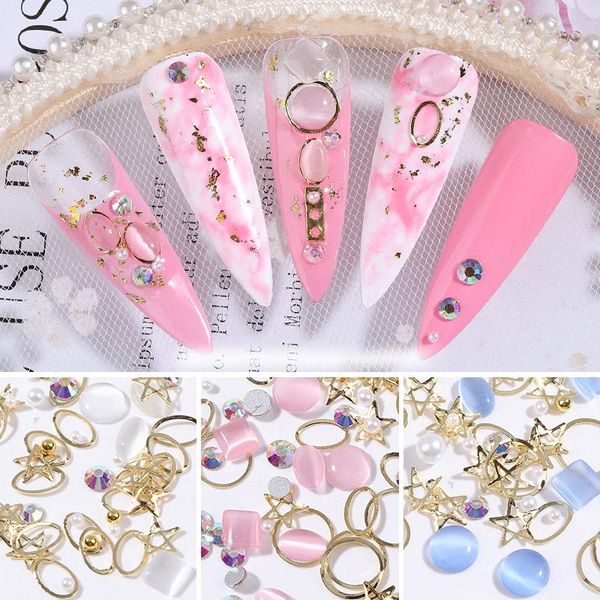 nail art decorations est gold silver rivet 3d cat eye opal stones zircon pearl metal manicure nails diy accessories decoration, Silver;gold
nail art decorations est gold silver rivet 3d cat eye opal stones zircon pearl metal manicure nails diy accessories decoration, Silver;gold