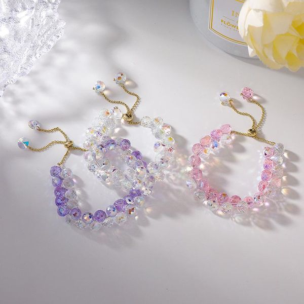 beaded, strands origin summer korean fashion 3 style crystal beaded bracelets for women purple pink transparent adjustable jewelry, Black
beaded, strands origin summer korean fashion 3 style crystal beaded bracelets for women purple pink transparent adjustable jewelry, Black