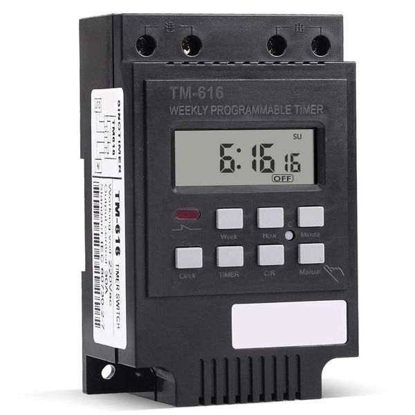 tm-616 220v microcomputer electronic weekly programmable digital switch relay din rail mount smart automation modules
tm-616 220v microcomputer electronic weekly programmable digital switch relay din rail mount smart automation modules