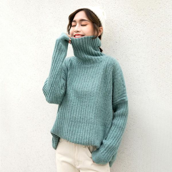 women's sweaters korean winter turtleneck warm sweater outwear autumn knitted pullovers for women vintage full, White;black
women's sweaters korean winter turtleneck warm sweater outwear autumn knitted pullovers for women vintage full, White;black