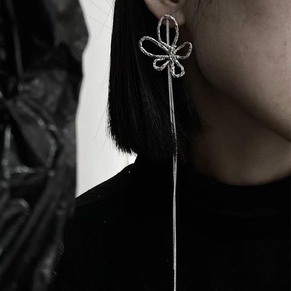 earrings & necklace ins punk style stainless steel long thin chain tassel flower rings for woman girls summer fashion jewelry set 2021, Silver
earrings & necklace ins punk style stainless steel long thin chain tassel flower rings for woman girls summer fashion jewelry set 2021, Silver