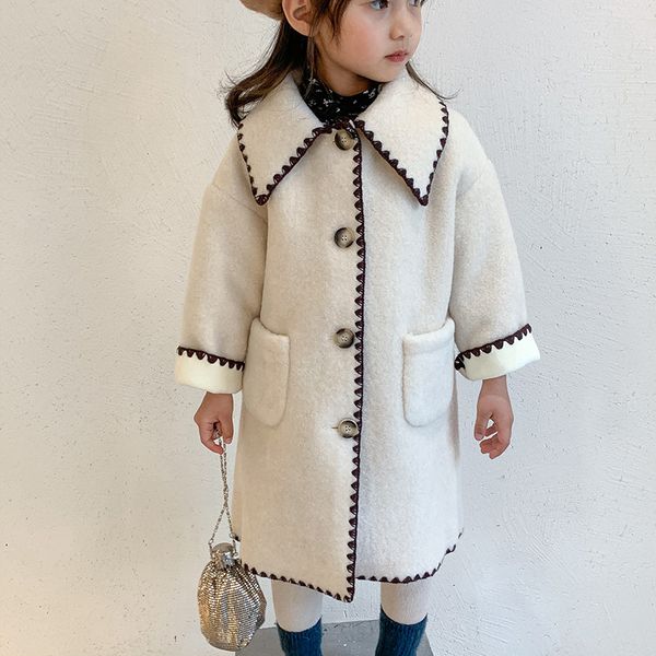 korean style 2021 new winter baby girls long warm parkas thicken velvet toddlers kids coats casual outerwear, Camo