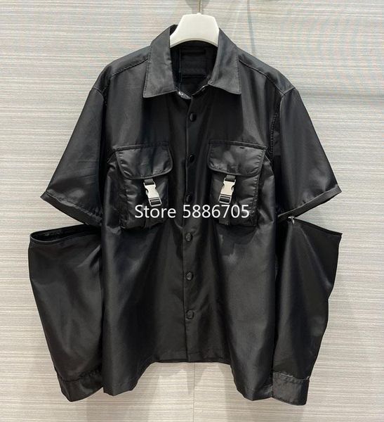 spring summer women designer detachable sleeve re-nylon street thin coats safari style pockets single breasted jackets s264 women's, Black;brown
spring summer women designer detachable sleeve re-nylon street thin coats safari style pockets single breasted jackets s264 women's, Black;brown