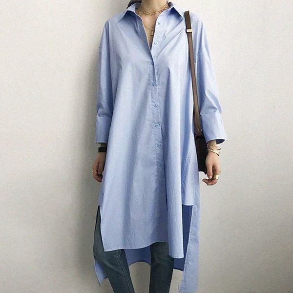 women's blouses & shirts arrival spring korea fashion women turn-down collar loose casual side split asymmetry long white blouse v
women's blouses & shirts arrival spring korea fashion women turn-down collar loose casual side split asymmetry long white blouse v