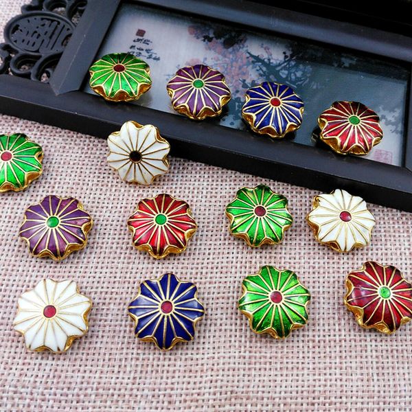 430pcs 18mm cloisonne colour enamel lotus loose beaded diy jewellery making charm earrings bracelet necklace pendant accessories, Black
430pcs 18mm cloisonne colour enamel lotus loose beaded diy jewellery making charm earrings bracelet necklace pendant accessories, Black