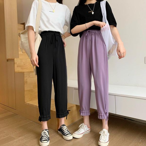 women's pants & capris large summer korean style 2021 high waist slimming design beam feet capri casual net red thin, Black;white
women's pants & capris large summer korean style 2021 high waist slimming design beam feet capri casual net red thin, Black;white