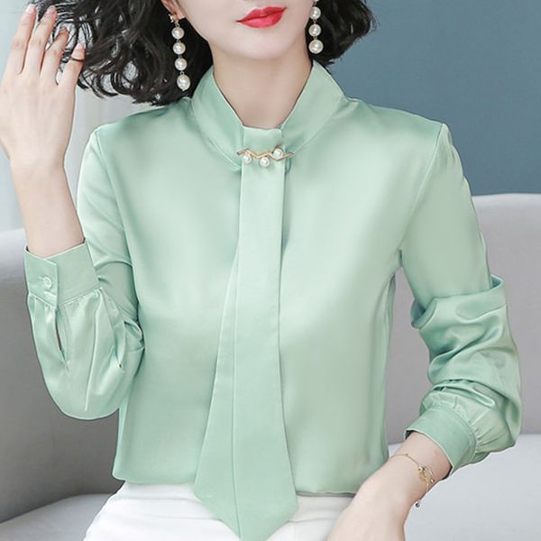 blusas mujer blouse women long sleeve women blouses shirts stand collar office chiffon blouse shirt women blusa d456 210426, White
blusas mujer blouse women long sleeve women blouses shirts stand collar office chiffon blouse shirt women blusa d456 210426, White