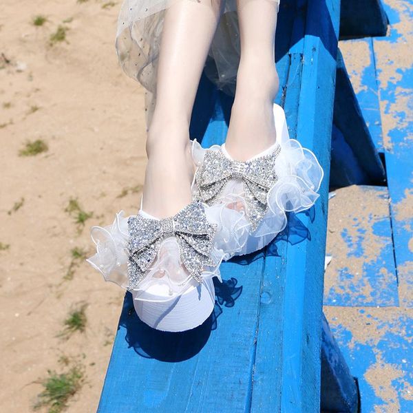 slippers women 2021 summer fashion lace yarn bowknot wear muffin thick bottom slope with non-slip beach flip-flops, Black
slippers women 2021 summer fashion lace yarn bowknot wear muffin thick bottom slope with non-slip beach flip-flops, Black