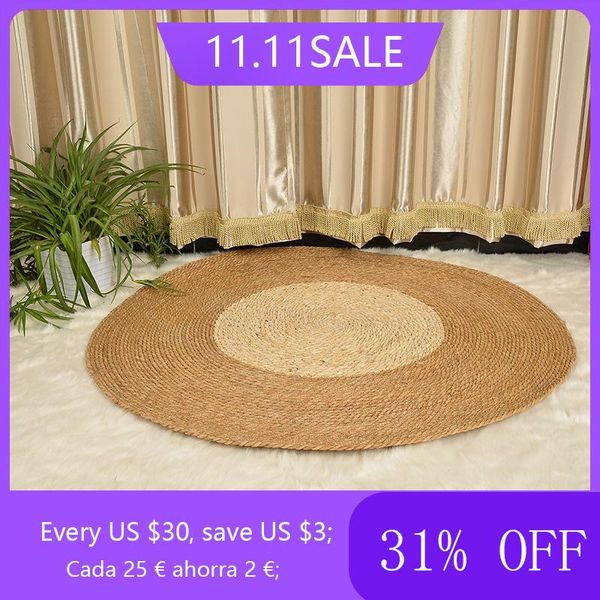 carpets rug 100% natural jute woven rugs handmade rattan living room area carpet retro pastoral style futon straw cushion
carpets rug 100% natural jute woven rugs handmade rattan living room area carpet retro pastoral style futon straw cushion