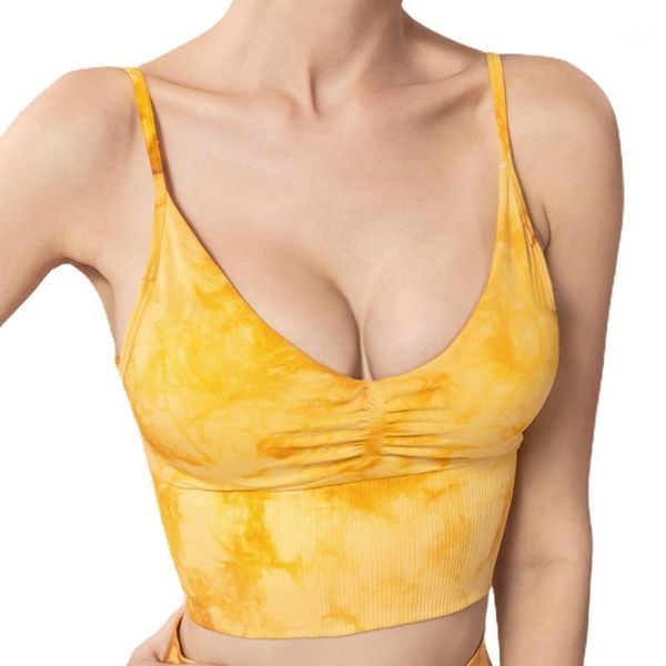 yoga outfit women spaghetti strap seamless sport crop deep v-neck backless camisole tie-dye print wireless padded vest
yoga outfit women spaghetti strap seamless sport crop deep v-neck backless camisole tie-dye print wireless padded vest