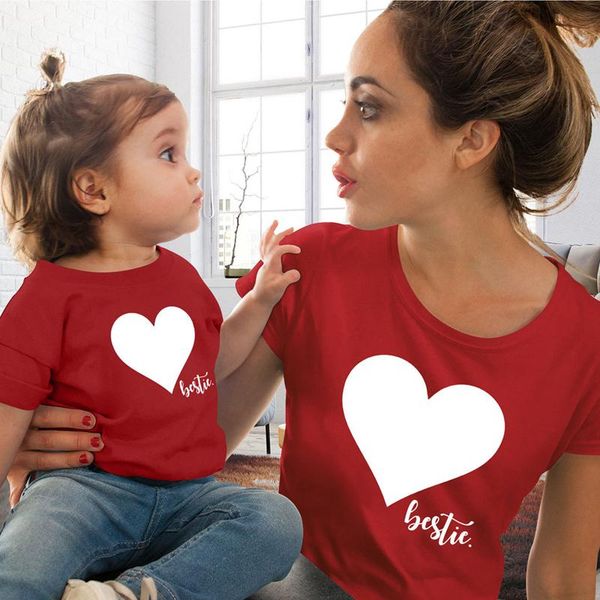 summer fashion mother and daughter clothes matching family outfits look heart print mom kids baby girls t shirts sweet women's t-shirt, White
summer fashion mother and daughter clothes matching family outfits look heart print mom kids baby girls t shirts sweet women's t-shirt, White