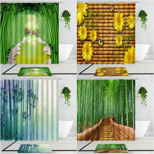 shower curtains green bamboo plant flowers forest corridor landscape bathroom decor curtain set non-slip bath mat carpet screen
shower curtains green bamboo plant flowers forest corridor landscape bathroom decor curtain set non-slip bath mat carpet screen