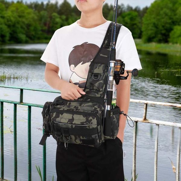 fishing accessories multifunctional tackle bag nylon adjustable single crossbody fish lures gear utility storage x232g
fishing accessories multifunctional tackle bag nylon adjustable single crossbody fish lures gear utility storage x232g