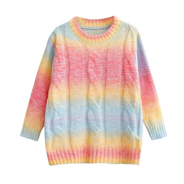 women's sweaters 2021 knitted round neck pullover korean cute sweater women autumn winter rainbow striped 6852, White;black
women's sweaters 2021 knitted round neck pullover korean cute sweater women autumn winter rainbow striped 6852, White;black