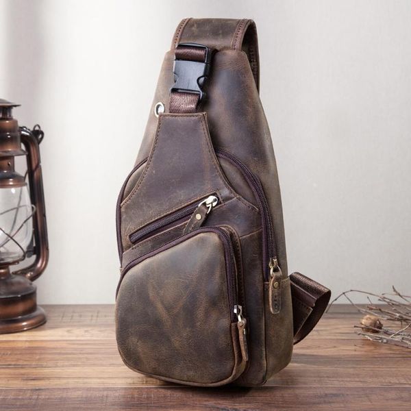 waist bags crazy horse leather men casual fashion travel triangle chest sling bag design 8" tablet one shoulder strap daypack male 8015
waist bags crazy horse leather men casual fashion travel triangle chest sling bag design 8" tablet one shoulder strap daypack male 8015