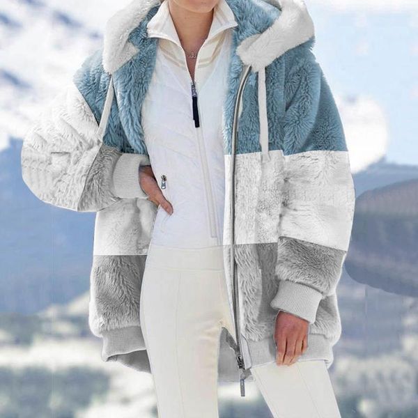 women's fur & faux coat autumn winter warm soft zipper jacket female plush overcoat casual outwear womens hoodies manteau jas, Black
women's fur & faux coat autumn winter warm soft zipper jacket female plush overcoat casual outwear womens hoodies manteau jas, Black