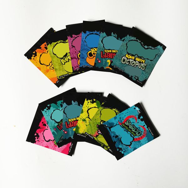 mylar bag trolli trrlli errlli edibles gummies packaging resealable zipper pouch 600mg custom logo runtz strawberry watermelon ocs yellow pe