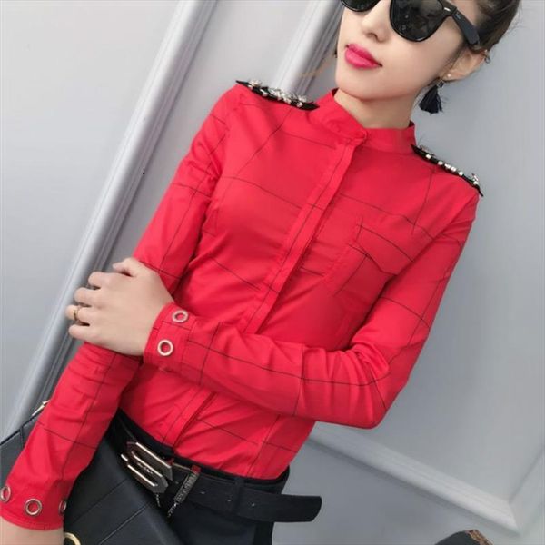 autumn england long sleeve epaulet women shirt cotton fashion plaid shoulder flash, White
autumn england long sleeve epaulet women shirt cotton fashion plaid shoulder flash, White