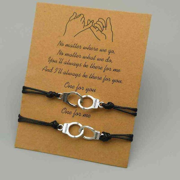 vintage couple bracelet 2 pcs handcuff design rope black red color adjustable fashion hand jewelry for friend
vintage couple bracelet 2 pcs handcuff design rope black red color adjustable fashion hand jewelry for friend