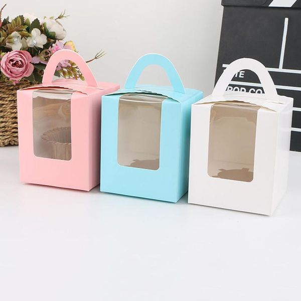 1pcs kraft paper cake takeout boxes gift handle dessert cupcake box with window insert containers party favors wrap
1pcs kraft paper cake takeout boxes gift handle dessert cupcake box with window insert containers party favors wrap