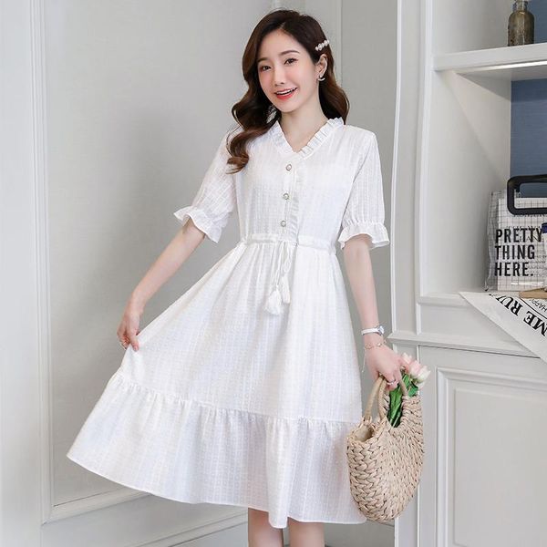 korean style maternity cotton jacquard dress white short flare sleeve pregnant women sweet princess summer dresses
korean style maternity cotton jacquard dress white short flare sleeve pregnant women sweet princess summer dresses