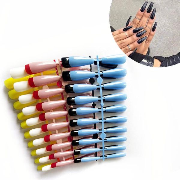 20pcs 7style solid color long bright plastic false nails european american trendy nail tips press on fake art1, Red;gold
20pcs 7style solid color long bright plastic false nails european american trendy nail tips press on fake art1, Red;gold