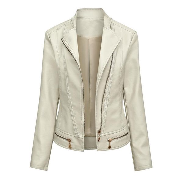 women's leather & faux henchiry ladies jacket coat zipper thin waist type spring and autumn black beige grass green red
women's leather & faux henchiry ladies jacket coat zipper thin waist type spring and autumn black beige grass green red