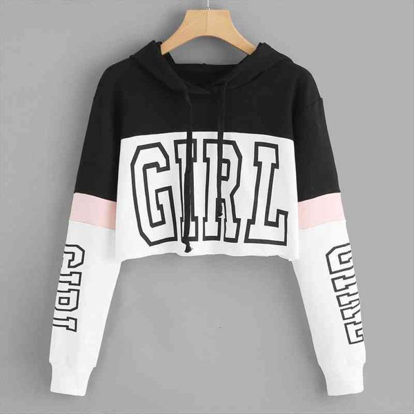 40 women letters printing hoodie crop long sleeve hoodie hooded pullover harajuku blouse teen girls sudaderas, Black
40 women letters printing hoodie crop long sleeve hoodie hooded pullover harajuku blouse teen girls sudaderas, Black