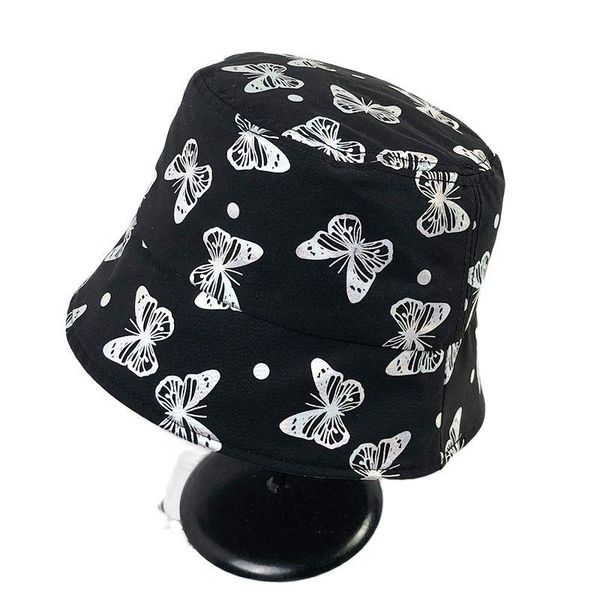 four seasons women's thin color changing butterfly fashion bucket hat female adjustable cartoon cotton printing basin cap wide brim hat, Blue;gray
four seasons women's thin color changing butterfly fashion bucket hat female adjustable cartoon cotton printing basin cap wide brim hat, Blue;gray