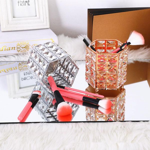 hexagonal crystal pen holder makeup brush pot storage container home deskdecorative ornament boxes & bins
hexagonal crystal pen holder makeup brush pot storage container home deskdecorative ornament boxes & bins