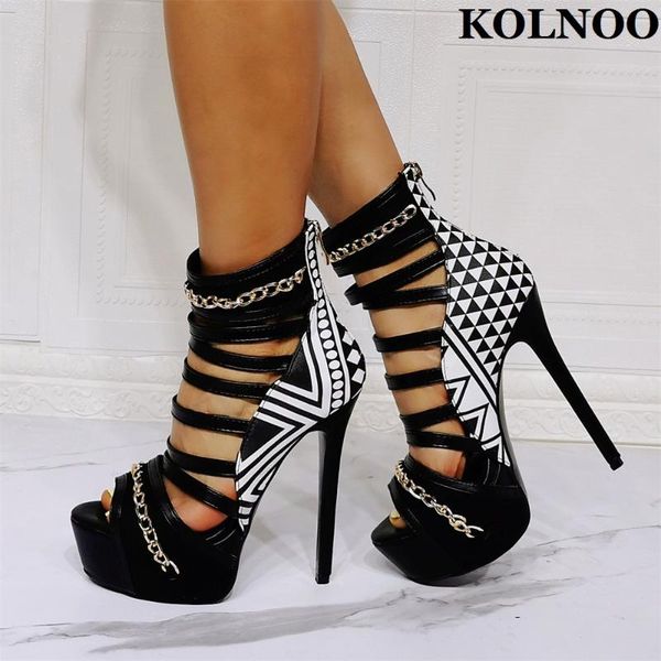 sandals kolnoo classic large size handmade ladies high heel peep-toe summer platform evening club fashion black shoes
sandals kolnoo classic large size handmade ladies high heel peep-toe summer platform evening club fashion black shoes