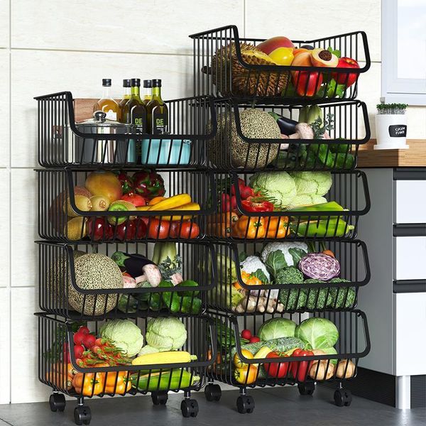hooks & rails kitchen rack floor multi-layer fruit and vegetable basket storage household multi-function
hooks & rails kitchen rack floor multi-layer fruit and vegetable basket storage household multi-function