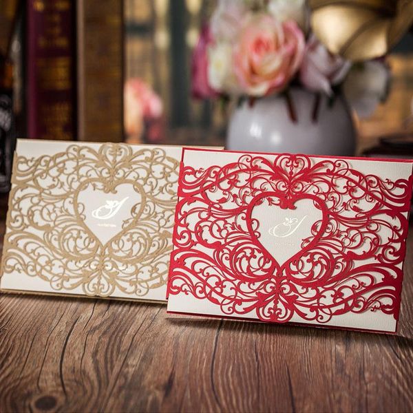 greeting cards 100pcs/lot laser cut wedding invitations gold red heart card for party supply printing birthdat cw5018
greeting cards 100pcs/lot laser cut wedding invitations gold red heart card for party supply printing birthdat cw5018