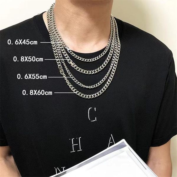 chains stainless steel cuba chain necklace hip hop titanium encryption semicircle grinding, Silver
chains stainless steel cuba chain necklace hip hop titanium encryption semicircle grinding, Silver