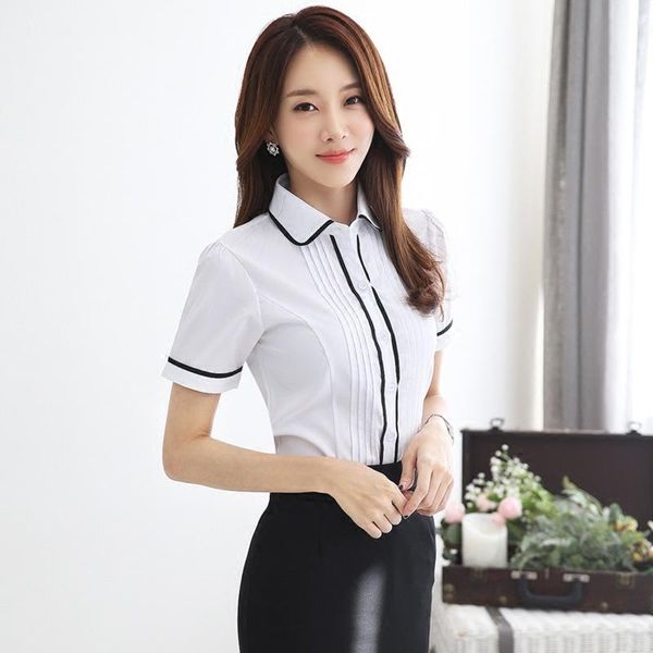 korean fashion chiffon women blouses office lady shirt and blouse summer turn-down collar plus size womens women's & shirts, White
korean fashion chiffon women blouses office lady shirt and blouse summer turn-down collar plus size womens women's & shirts, White